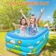 thumbnail image 5 of Paddling Pool for Kids, 150cm Rectangle Swimming Pool for Kids, Inflatable Baby Paddling Pool, Large Paddling Pool 2-Ring with Soft Inflatable Floor f, 5 of 5