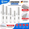 thumbnail image 3 of S SMI 5-Piece Coarse Sapphire Nail File Set with 5 Solingen Sapphire Nail Files, White, 3 of 7