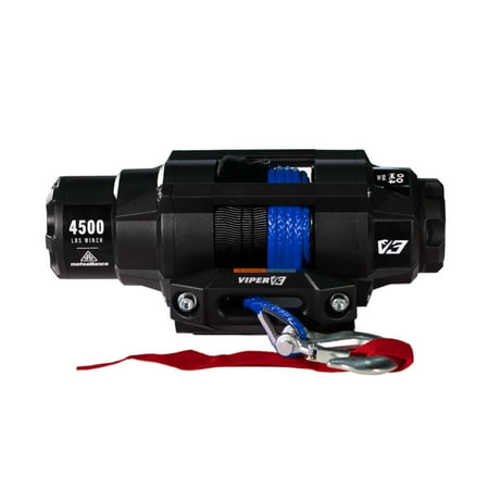 MOTOALLIANCE® Viper V3 4500lb UTV/ATV Winch with 40 feet Blue Synthetic Rope