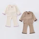 thumbnail image 2 of Conjunto de pijamas para niñas de primavera y otoño, ropa para el hogar para bebés, Top con tiras y pantalones acampanados, traje de 2 uds, ropa de dormir para niños, 2 of 6