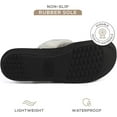 thumbnail image 3 of Roxoni Women's Cozy Memory Foam Slippers, Fuzzy Warm Faux Fur, Anti-Skid Rubber Sole, 3 of 5