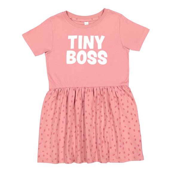 Inktastic Tiny Boss Girls Toddler Dress