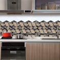 thumbnail image 3 of Waterproof Vinyl PVC Wall Tile Sticker Decals for Home Decor, Self-Adhesive Peel and Stick Wall Sticky Backsplash Tile Decals for Kitchen Bathroom Decor (12 PCS), 3 of 7