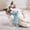 Blue, variant on Cute Cat Shaped Squeaky Pet Toy, Soft Crystal Polyester Fabric Interactive Chew Toy, Portable Resilient Play Squeaker Toy For Indoor Cats And Small Breed Dogs Daily Play