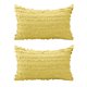 thumbnail image 1 of Funda de almohada de 2 piezas con adornos bohemios, funda de almohada de lino y algodón para sofá, funda de almohada de cabaña para sala de estar, 12.0 x 20.0 in, 1 of 5