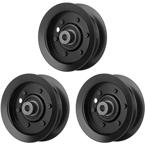3 Pack Lawn Mower Flat Idler Pulley Compatible with Toro Mower 50 54 Inch Deck Quest E-Series S-Series Riding Mower Parts 106-2175 132-9420