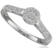 Tara Rose 1/4 Carat T.W. Diamond 10kt White Gold Promise Ring