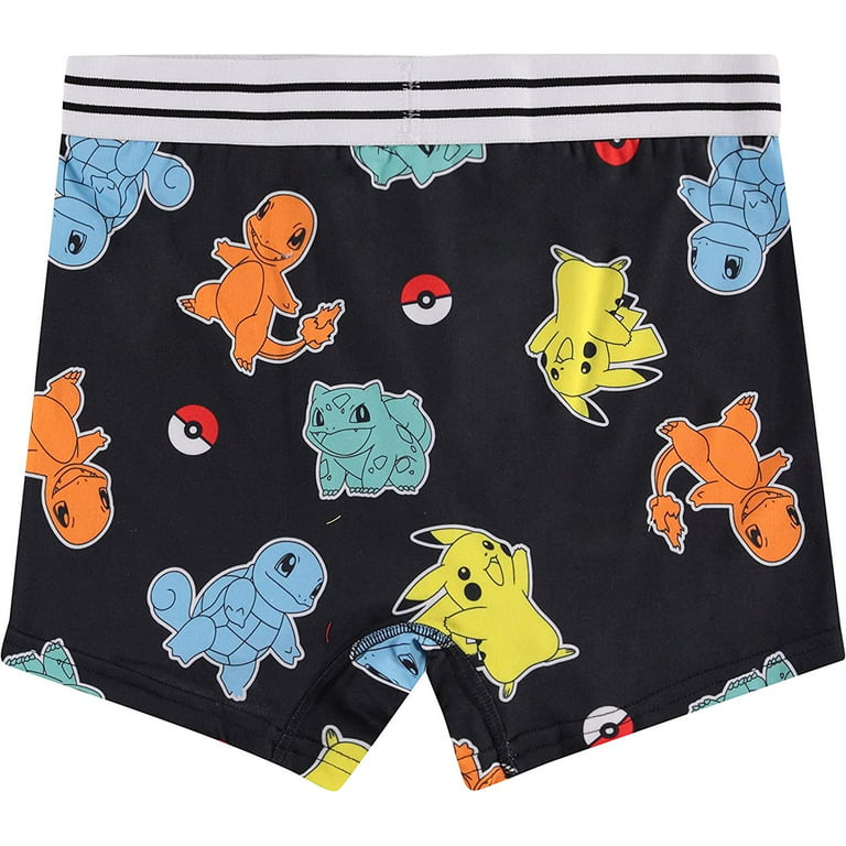 Pokemon Mens Pikachu Boxer Briefs, 2 Piece Set Printed Allover Boxer  Underwear Multi – XL