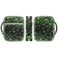 thumbnail image 3 of HELLHERO Clover Quilted Bible Cover, Durable Handle Soft Bible Cover Bag Polyester Quilted Bible Cover Case for School Daily Life, 3 of 9