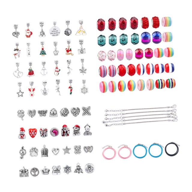 Kit de fabricación de s para niñas, kit de 100 s con dijes con Zulema Pulsera de encanto