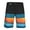 Afterglow Blue, variant on Polyester Spandex Men's Swim Trunks No Liner Quick Dry Board Shorts Zipper Pocket 9.5" Inseam