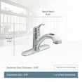 Moen Renzo One Handle Chrome Pull Out Kitchen Faucet