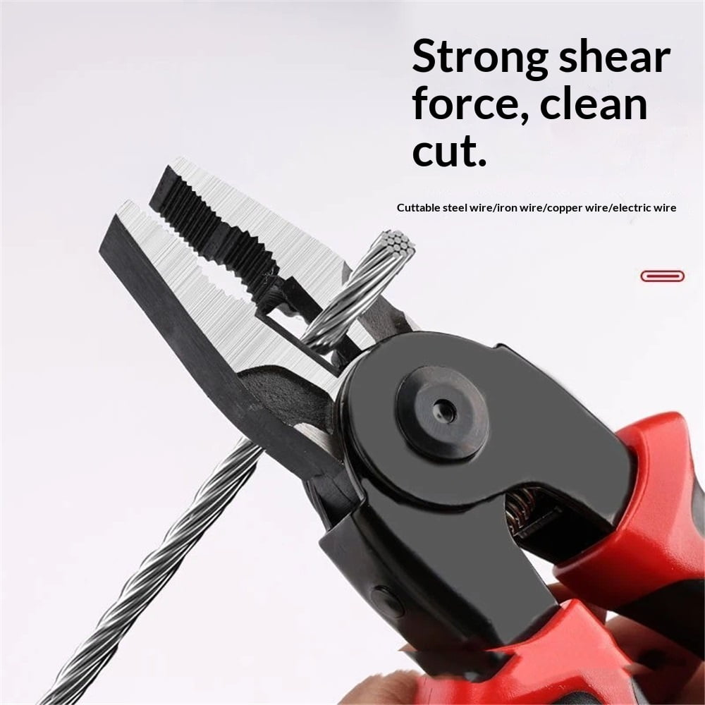 5 in 1 Combination Plier Tool Set, Includes Cable Cutters, Wire Stripper, Crimping Plier, Linesman Pliers, Scissor Interchangeable Pliers with Storage Case