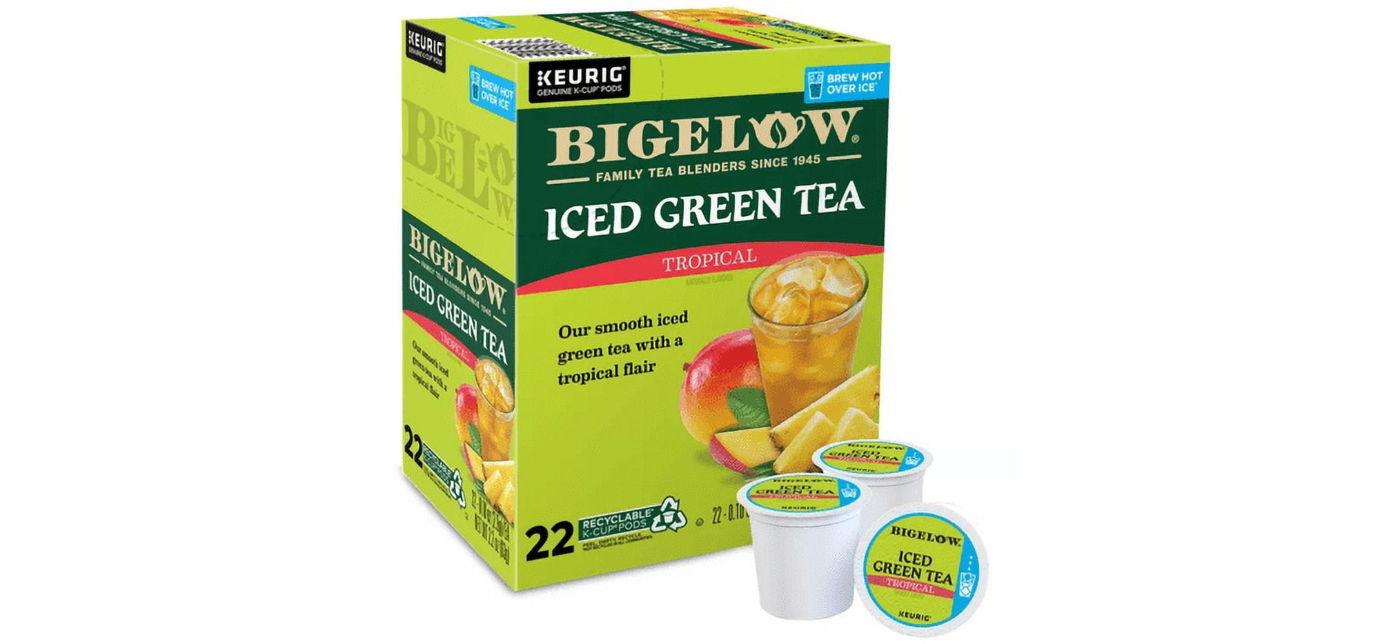 Tropical Iced Green Tea 88 Count K cups