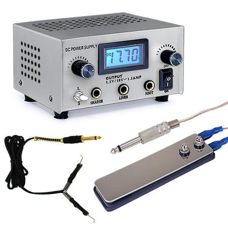 Amerivolt Dual Tattoo Supply Kit For Two Machines W Flat Foot Amerivolt Dual Tattoo Supply Kit For Two Machines W Flat Foot Pedal Clip Cord Multiple Colors Available