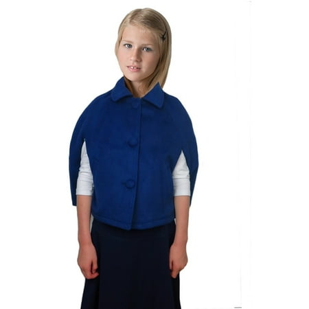 Girls Wool Blend Capes Poncho, Dress With Fashion Outerwear For...
