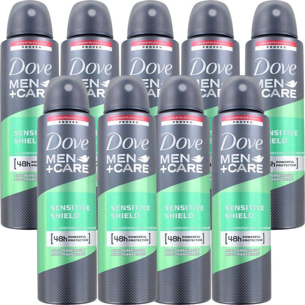 9 Pack Dove Men + Care Sensitive Shield AntiPerspirant Deodorant Spray