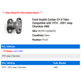 thumbnail image 2 of Front Double Cardan CV H Yoke - Compatible with 1974 - 2001 Jeep Cherokee 4WD 1975 1976 1977 1978 1979 1980 1981 1982 1983 1984 1985 1986 1987 1988 1989 1990 1991 1992 1993 1994 1995 1996 1997, 2 of 2