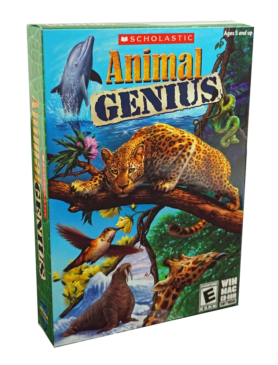 Scholastic Animal Genius: 5 Addictive Games on CDRom for PC & Mac -  Challenge Your Animal IQ 
