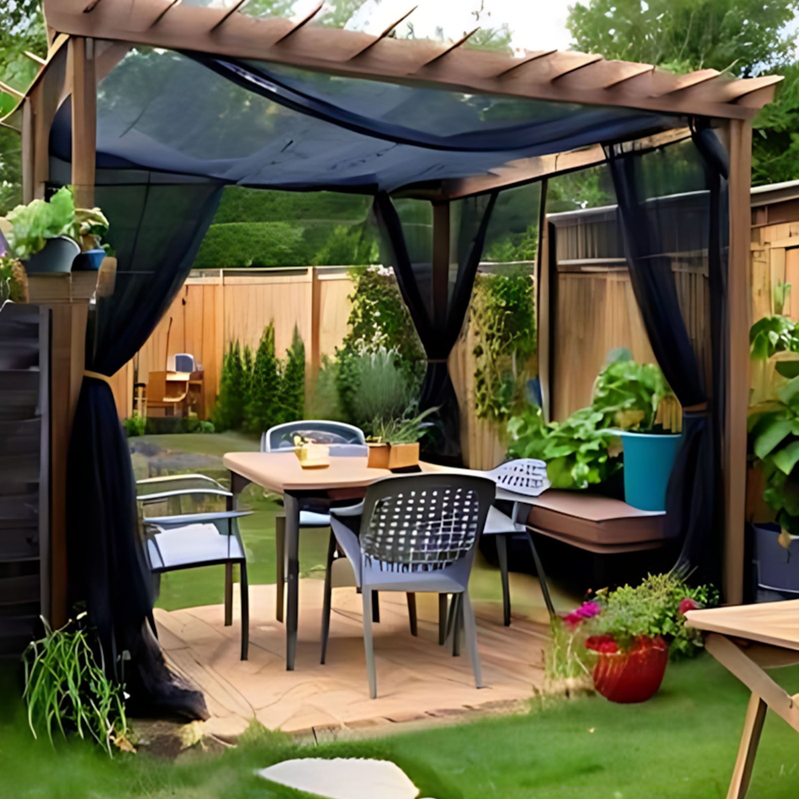 JilgTeok 3 Packs Multi Functional Mesh Netting Outdoor Garden Mosquito and Bird Barrier Foldable and Detachable Cover Suitable for Terraces Gardens Camping Plants Vegetables