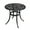 Black, variant on BAYUELSWU 23.6" Round Cast Aluminum Patio Bistro Table, Patio Dining Table with Umbrella Hole, All-Weather Outdoor Bar Table for Backyard, Garden, Patio, Porch (Bronze)