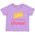 thumbnail image 3 of Inktastic 3rd Birthday Princess I'm Three Girls Toddler T-Shirt, 3 of 5