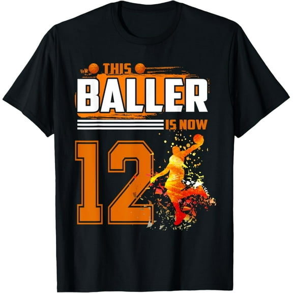 Sam Soft 12th Birthday Boys Basketball Player Gifts 12 Years Old T-Shirt