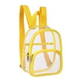 thumbnail image 1 of Riforla Clear Backpack Heavy Duty Transparent Backpack See Through Backpack with Reinforced Strap Clear Backpack Stadium Yellow, 1 of 3