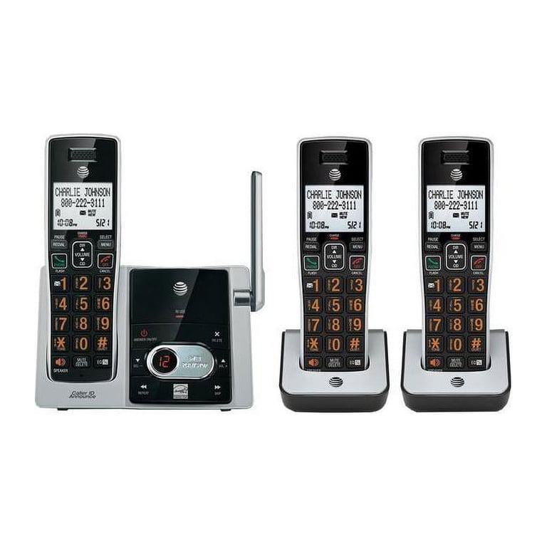 AT&T CL80103 Cordless Handset - Silver/Black Expansion Phone For VTech Systems
