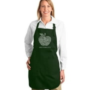 LA Pop Art Full Length Word Art Apron - Neighborhoods in NYC