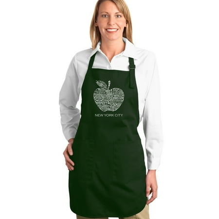 LA Pop Art Full Length Word Art Apron - Neighborhoods in NYC