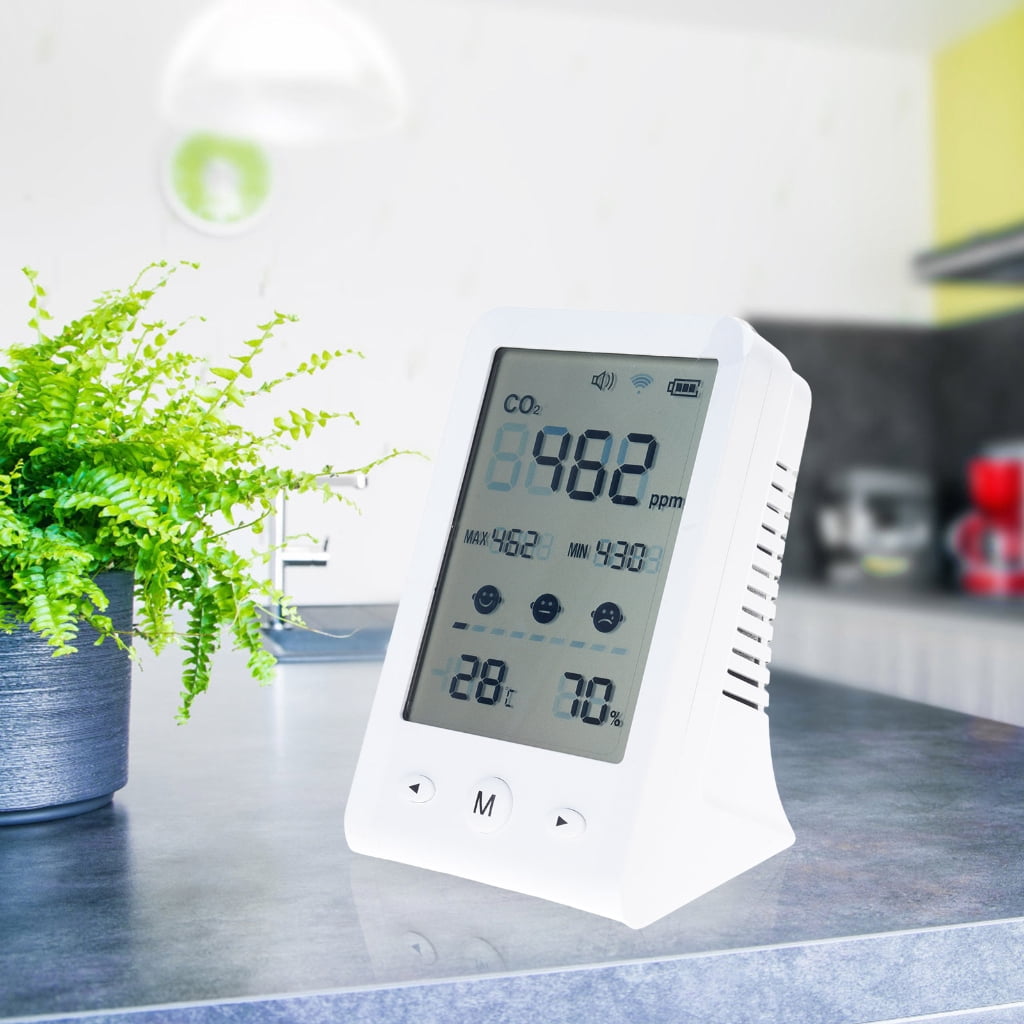 MOMOJIA CO2 Carbon Dioxide Air Quality Monitor Temperature Humidity Tester Meter Max/Min