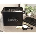 thumbnail image 4 of AuldHome Design Enamelware Laundry Powder Container (Black), Enamelware Detergent Bin w/ Scoop, 4 of 9