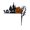 B1, variant on Herrklp Halloween, Halloween Iron Door Corner Decoration Beam Festival Decoration Home Decoration Wall Stickers