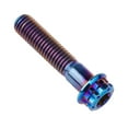 thumbnail image 4 of Wanyifa Titanium Flange 12 Point Head M8 x15 20 25 30 35 40 45 50 55 60 65 80 mm Screw Bolt,M8x45mm,Blue,4 Pcs, 4 of 7