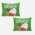 Grinch Bedding Sets Three Piece Soft Bed Cover with Pillowcase and