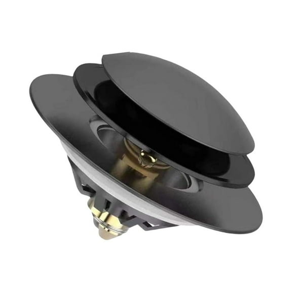 Bounce Drain Bathtub Water Sealing Plug Push Type Shower Drain Hair Catcher