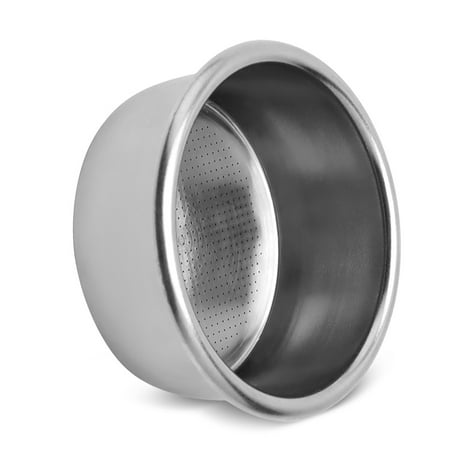 

2Pcs Stainless Coffee Machine Single Powder Cup Porous Filter Coffee Maker Replacement Portafilter Basket Universal No.02