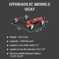 thumbnail image 5 of 6000 LBS Wheel Dolly Jack Set of 4 - Hydraulic Tire Dolly with Foot Pedal and 360 Degree Rollers for Truck RV Garage Vehicle Moving, 5 of 6