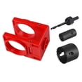 thumbnail image 2 of Door Lock Installation Kit Hole Saw Set For Door Knob Lock Carbon Steel Hand Tools With Guide Template Door Hole Drilling Tool for Wood Doors, 2 of 5