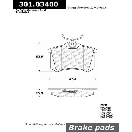 Go-Parts OE Replacement for 2002-2006 Audi A4 Quattro Rear Disc Brake Pad Set for Audi A4 Quattro (Base / Europa / TDI / (Best Brake Pads For Audi A4)