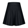 thumbnail image 4 of Women Preppy Fashion A-line Skirts Solid Color Basic Knitted Mini Skirts High Waist Classic Simple Short Skirt 2025, 4 of 6