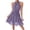 Purple, variant on Women's Halter Dresses Spring Summer Sleeveless Tiered Ruffle Hem Mini Dresses Sweet Style A-Line for Beach Vacation Party