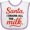 White and Lavender, variant on Inktastic Santa I Drank All the Milk Funny Christmas Boys or Girls Baby Bib