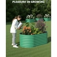 thumbnail image 4 of Aoile Raised Garden Bed Outdoor, 2x4x2 Ft Large Metal Planter Box for Vegetables, Fruits, Flower, Green, 4 of 7
