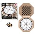 thumbnail image 2 of Juego de mesa Rustik Crokinole De Luxe 2 juegos en 1 multicolor, 2 of 6