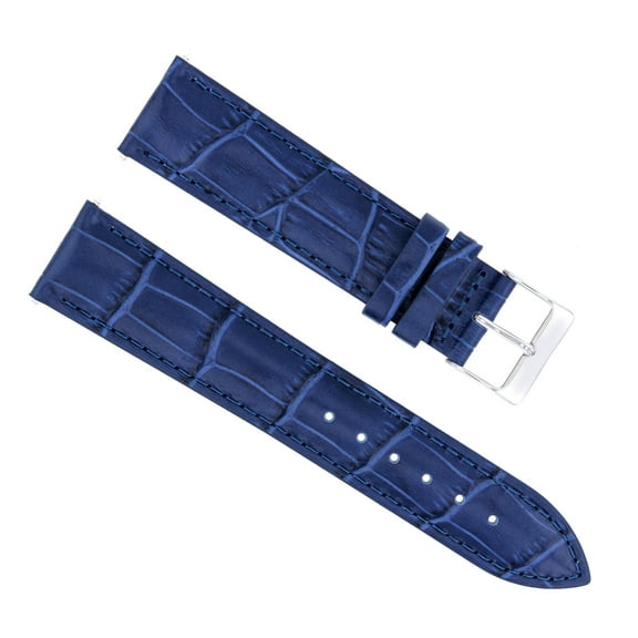 20/16MM LEATHER WATCH STRAP BAND FOR 36MM ROLEX DATEJUST 1601 16014 16233 BLUE