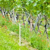 LULULION White Climbing Plant Trellis Metal Vine Support Rack Sturdy Decorative Garden Climbing Frame