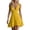 Yellow, variant on Dvprdro Deep V Neck Knot Front Self Tie Waist Ruffle Hem Loose A Line Mini Dress for Women 2026 Summer Beach Vacation Solid