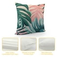 thumbnail image 4 of JEUXUS  Throw Pillow Cover Vintage Palm Banana Leaves Square Decorative Throw Pillow Cushion Case for Home Couch Living Room Bed Sofa Car Pillowcase, 4 of 5